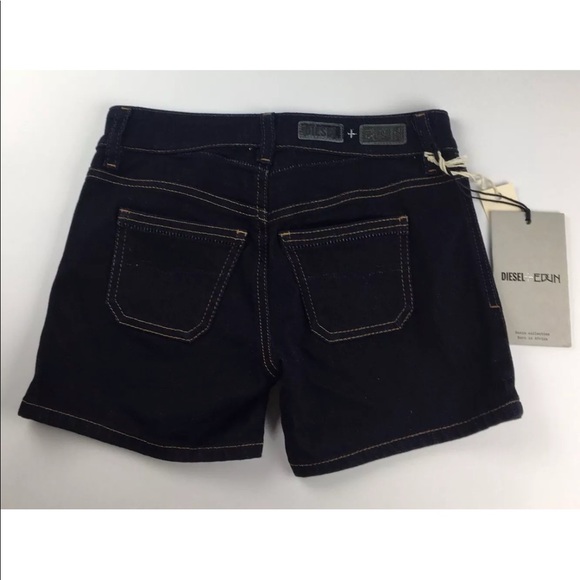 Diesel + Edun Ed-Esyl Shorts SZ 24 Blue NWT G443 - Picture 2 of 3